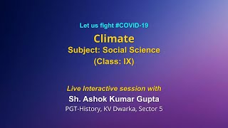 Live Interaction on PMeVIDYA : Climate