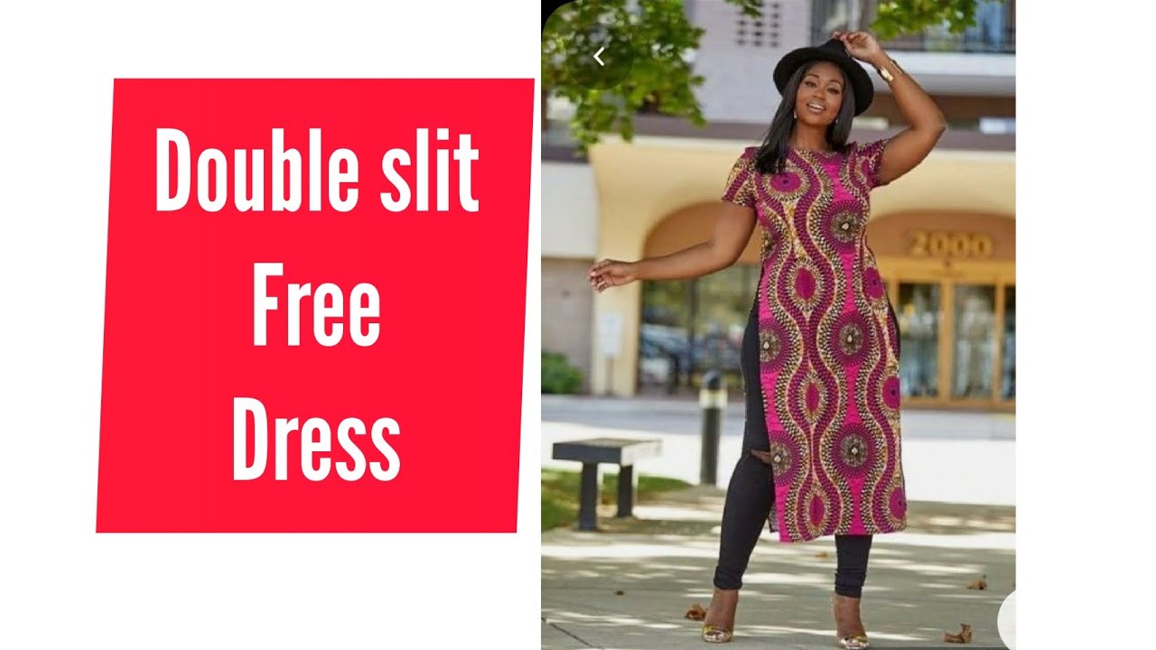 How To Cut And Sew A Double Slit Free Dress/Top. - YouTube