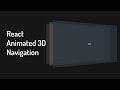 React Animated 3D Navigation | ReactJS SASS