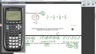 Alg 2A CC Summation Notation
