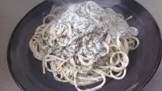 焼き海苔のクリームパスタうんめぇ～