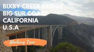 USA Walking Tours -Bixby Creek Bridge on the Big Sur coast in California-