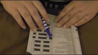 ASMR ~ Quietly Doing a Crossword