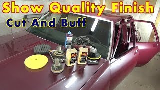 How To Cut And Buff - Wet Sand To Remove Paint Runs & Orange Peel In Clear Coat - Box Chevy Caprice