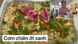 Cách làm cơm chiên ớt xanh 🫑. Thơm nồng nàn.. ít dầu mỡ.