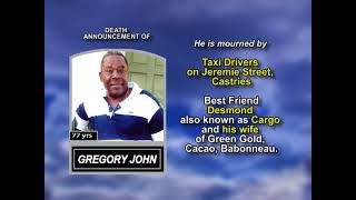 Gregory John ~ Long Obituary