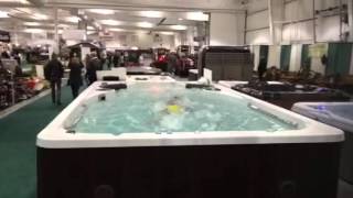 Hydropool 14' FX Swim Spa in Action