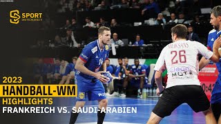 Frankreich mit einem deutlichen Sieg gegen Saudi-Arabien  | SDTV Handball