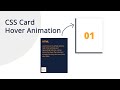 CSS Card with Hover Animation | csPoint Web Designing Tutorials