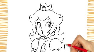 Como Desenhar a PRINCESA PEACH de SUPER MARIO BROS I FILME