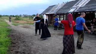 Терские казаки . Казачья лезгинка .