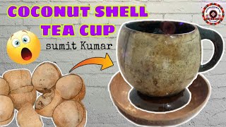Stap by stap Making a coconut shell tea and coffee cup//creativ craft coconut shell🥥🥥🥥🥥🥥🥥