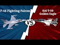 F-16 Fighting Falcon vs KAI T-50 Golden Eagle - Fighter Jets