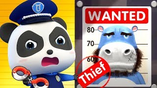 Baby Panda Police Catches Thief | Kids Cartoon | Baby Cartoon | Baby Videos | Police Cartoon|BabyBus