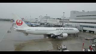 B767-300ER JA623J 駐機中のライトエンジンスタート