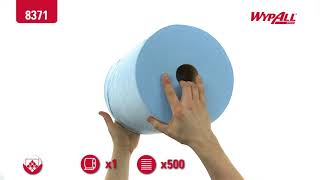 8371 WYPALL* X60 Cloths - Large Roll / Blue