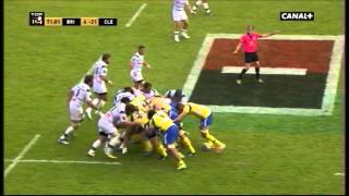 Clermont 25 metre scrum vs Brive 2014