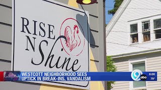 Westcott neighborhood sees uptick in break-ins, vandalism