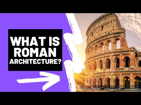 What are some characteristics of Roman architecture?