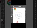 Easily Make Google Chrome icon in illustrator #shorts