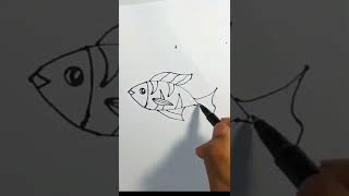 Fish Drawing #shorts #drawing