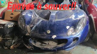 3 semaines pour remettre cette épave de lotus elise S2 sur la route