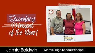 2024-25 Secondary Principal of the Year - Jamie Baldwin