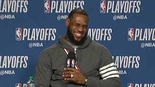 LeBron James Postgame Interview - Game 2 | Cavaliers vs Raptors | May 3, 2018 | 2018 NBA Playoffs