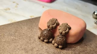 Terracotta Jhumka Making Tutorial | Terracotta Earrings Video | How To Make Terracotta Jewellery