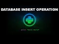 Database INSERT Operation - Python Programming