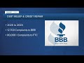 BBB warning about debt relief and credit repair companies