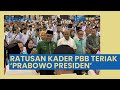 Ketum Gerindra Hadiri Milad ke-25 PBB, Ratusan Kader Sambut dengan Teriakan 'Prabowo Presiden'