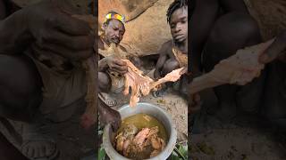 Ohh,,😯‼️Wonderful Cookie Lunch🤤😋🔥 Very delicious food, Hadza hunters Enjoying Favorite food.