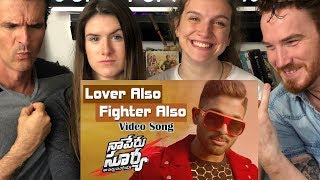 Lover Also Fighter Also REACTION!! |  Allu Arjun