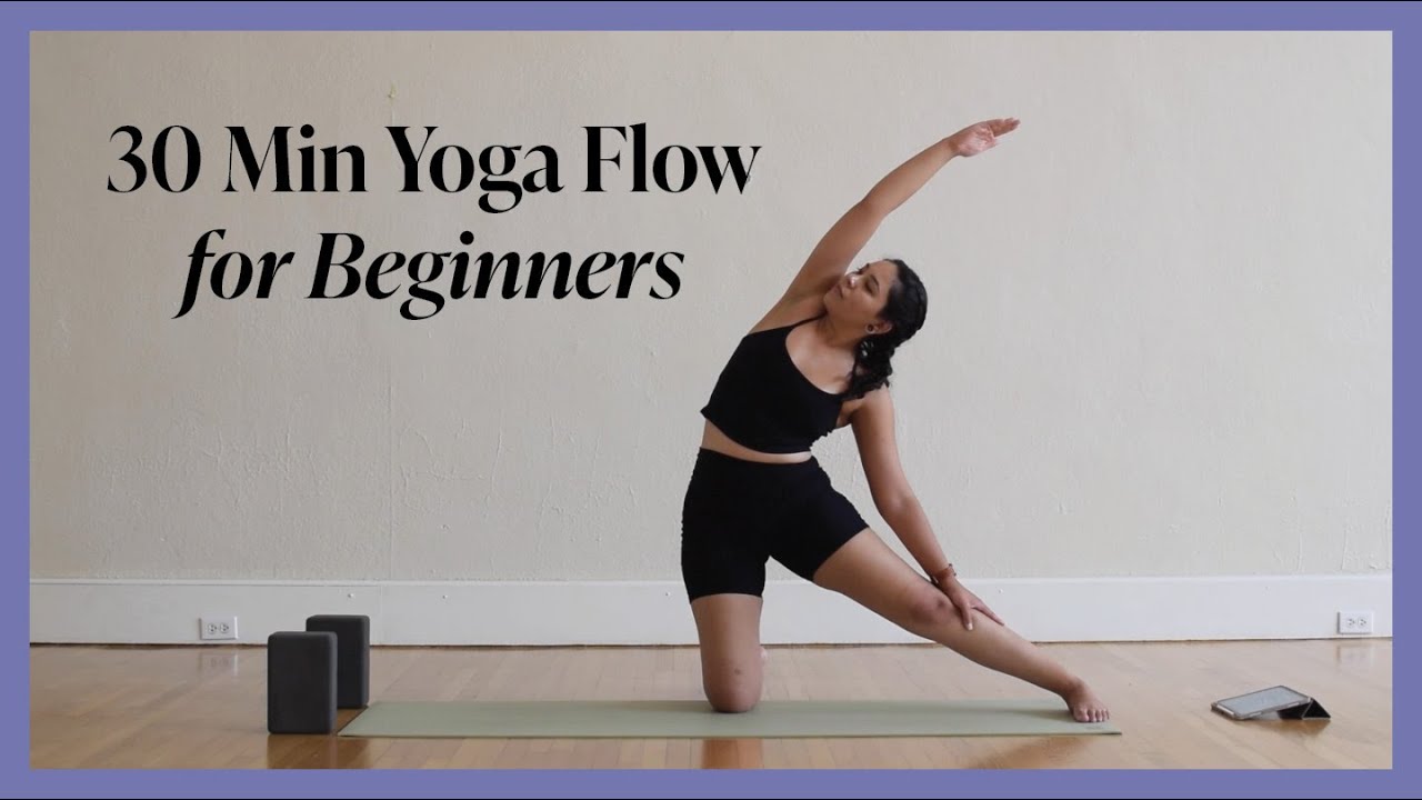 30 Min Beginner Yoga Flow - Vinyasa Flow For Beginners - YouTube