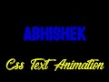 Css Text Animation - Cool Css Animation Tutorial | Css Tutorial
