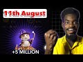 How To UNLOCK 11th August Hamster Daily Combo Cards Today  and CLAIM your 5MILLION HAMSTER COIN