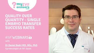 Quality over quantity - single embryo transfer (SET) success rates #IVFWEBINARS