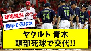 ヤクルト・青木宣親、頭部死球での交代にネット衝撃「どうか無事であって」「気になって集中出来ない」【なんJ反応】