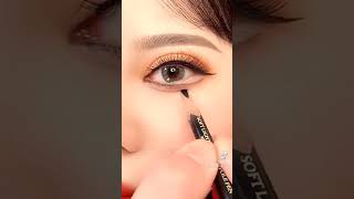 مكياج تكبير العيون 🔥 ملامح آسيويه ✅ Eye Makeup Tutorial 👁️