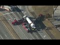 hazmat response tractor trailer carrying liquid nitrogen crashes in suwanee