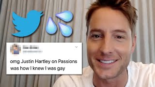 Justin Hartley Reads Thirst Tweets