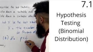 Edexcel AS Level Maths: 7.1 Hypotheses Testing