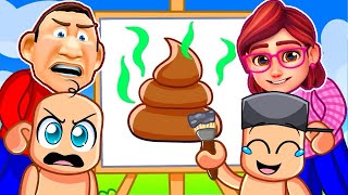 FAMILY vs SPEED DRAW in Roblox!