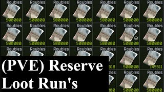 PVE Tarkov Reserve Loot Runs