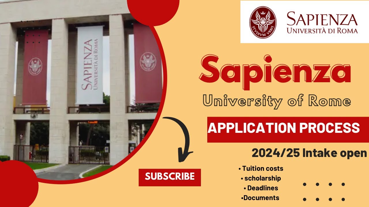 SAPIENZA UNIVERSITY OF ROME, ITALY APPLICATION PROCESS 2024/25 ...