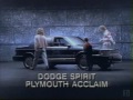 1990 Dodge Spirit, Plymouth Acclaim Commercial