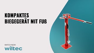 Kompaktes Biegegerät mit Fuß für Flachstahl, Rundstahl, Vierkantstahl