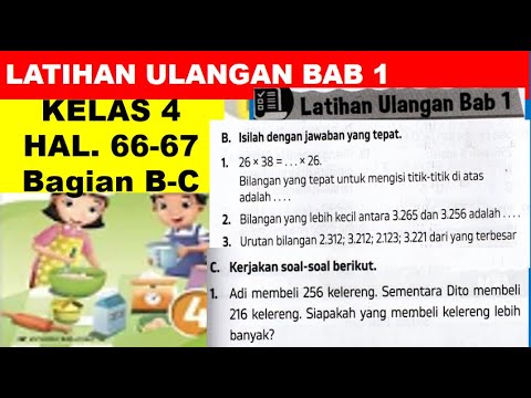 PEMBAHASAN SOAL LATIHAN ULANGAN BAB 1 MATEMATIKA KELAS 4 HALAMAN 66 ...