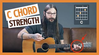 FUN C Chord Strength Exercise [beginner guitar lesson]